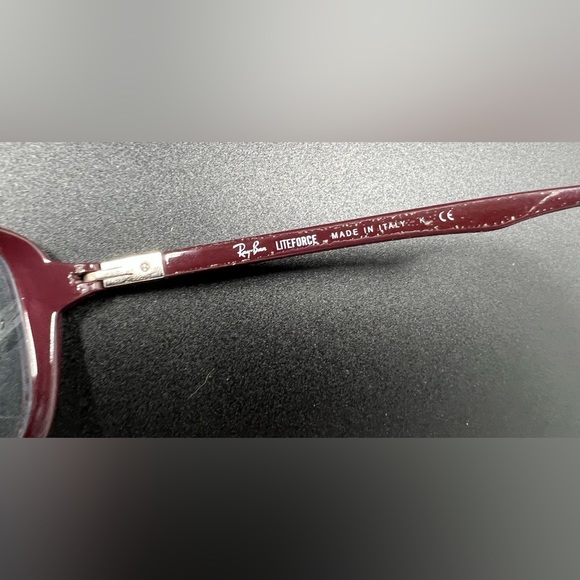 Ray-Ban Glasses Eyeglass Frames Ray Ban Liteforce 7037 Burgundy Eyeglasses - Picture 9 of 10